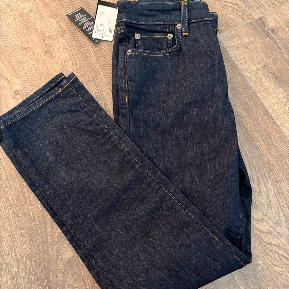 Ralph Lauren Dark Indigo Denim Jeans with Contrast Stitching 4P